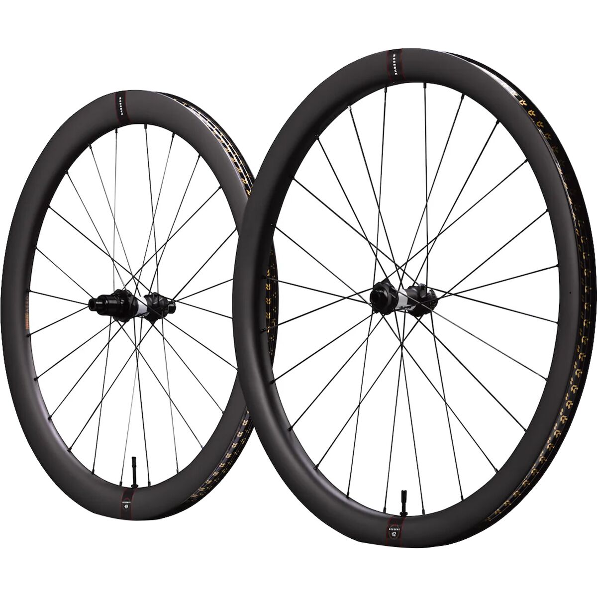 Reserve Reserve 42/49 TA DT 350 Carbon Wheelset Black, 12x100x12/142, HG, Centerlock