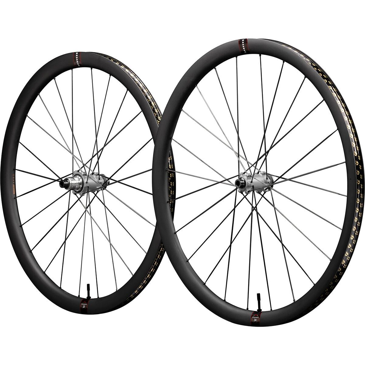 Image of Reserve 34/37 TA SL Tune Carbon Wheelset Black, HG/XDr