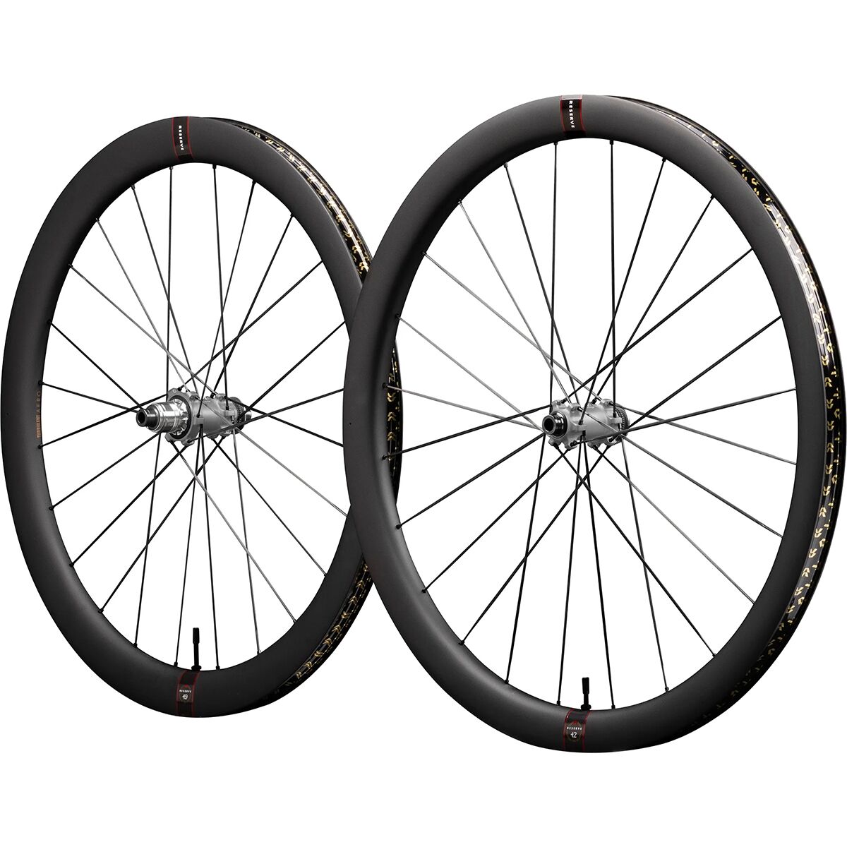 Image of Reserve 42/49 TA SL Tune Carbon Wheelset Black, HG/XDr