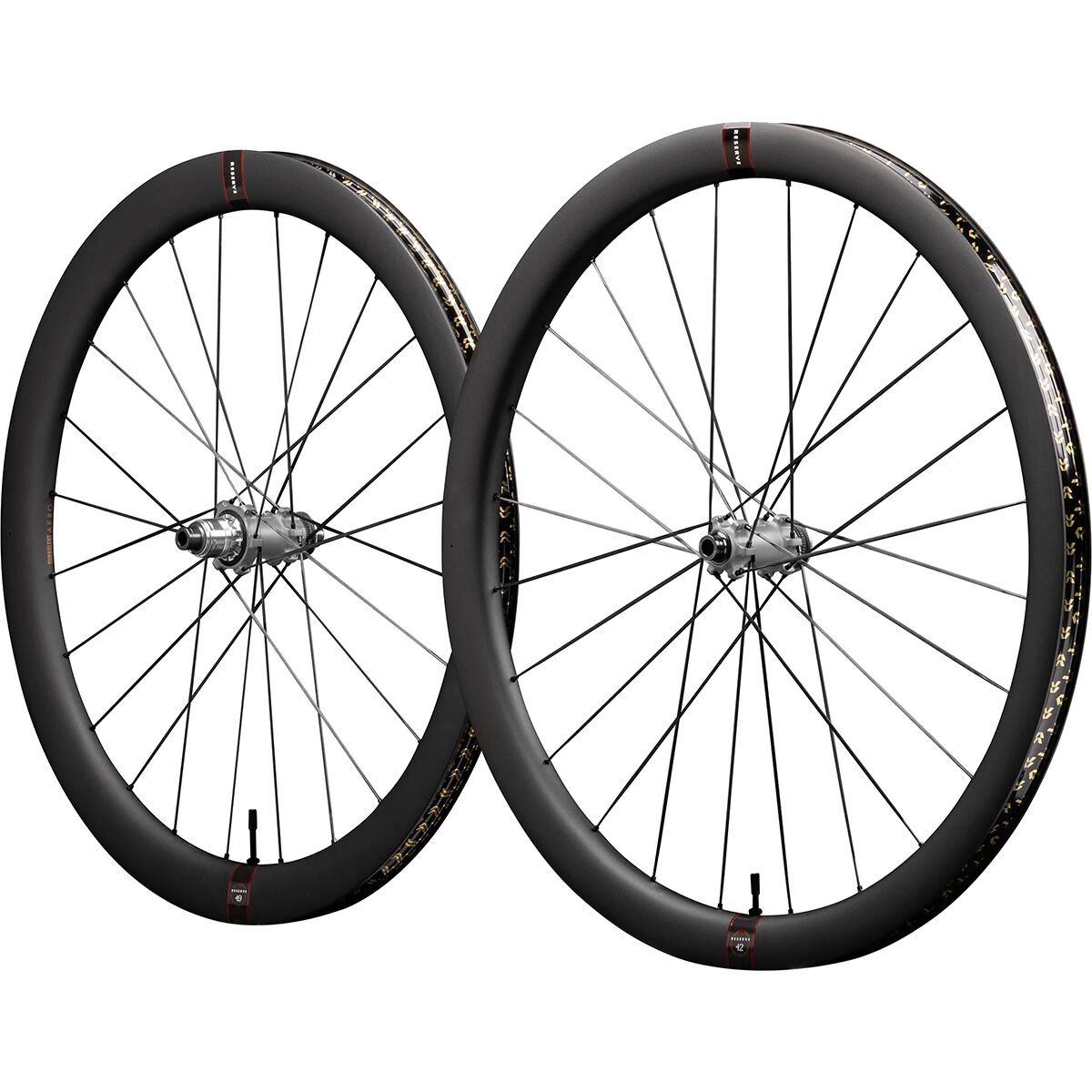 Image of Reserve 42/49 TA SL Tune Carbon Wheelset Black, HG/XDr