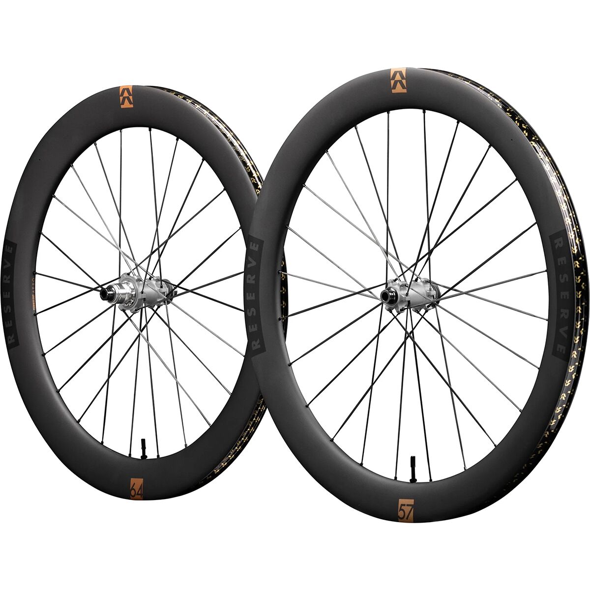 Image of Reserve 57/64 TA SL Tune Carbon Wheelset Black, HG/XDr