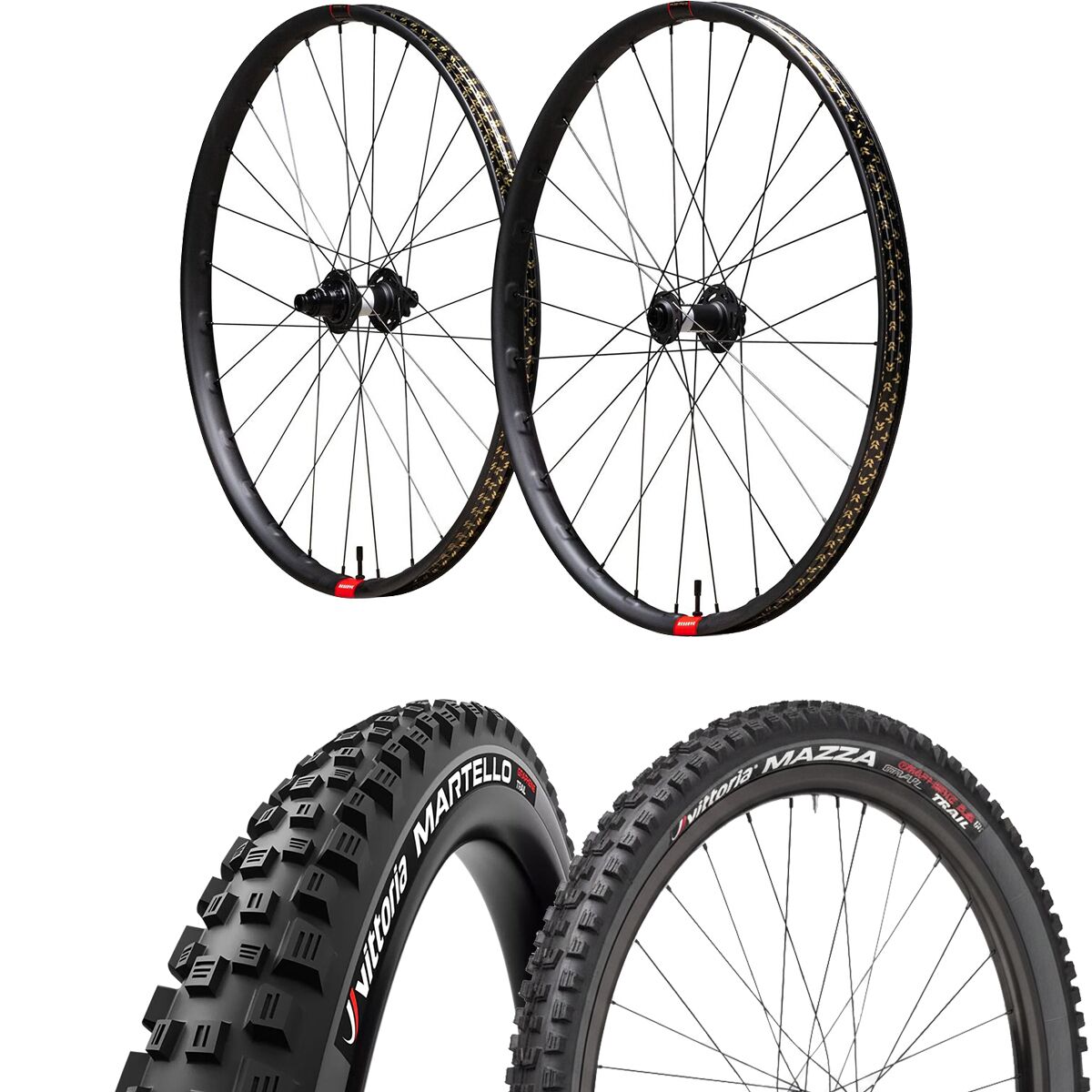 Image of Reserve 30 SL MX Boost Wheelset/Vittoria Tire Set Anthracite/Black, Mazza/Martello, 29x2.6/27.5x2.4