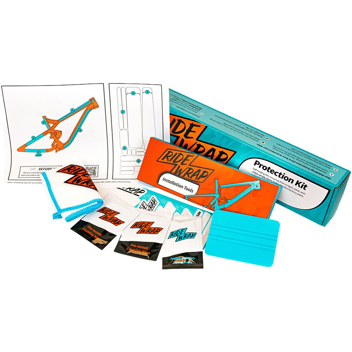 Image of RideWrap Covered Fork Protection Kit Matte, One Size