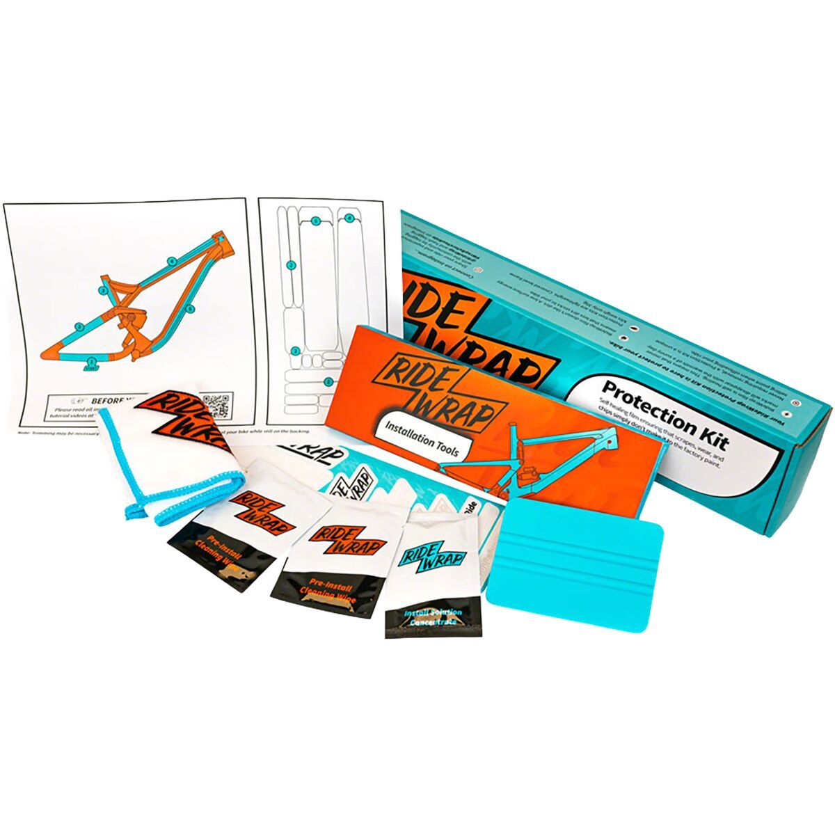 Image of RideWrap Covered Fork Protection Kit Matte, Road/Gravel