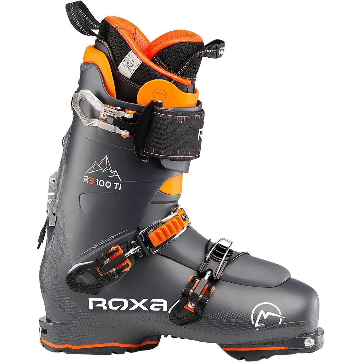 Roxa R3 100 Ti GW Alpine Touring Boot - 2023 Anthracite/Anthracite/Anthracite/Orange, 25.5