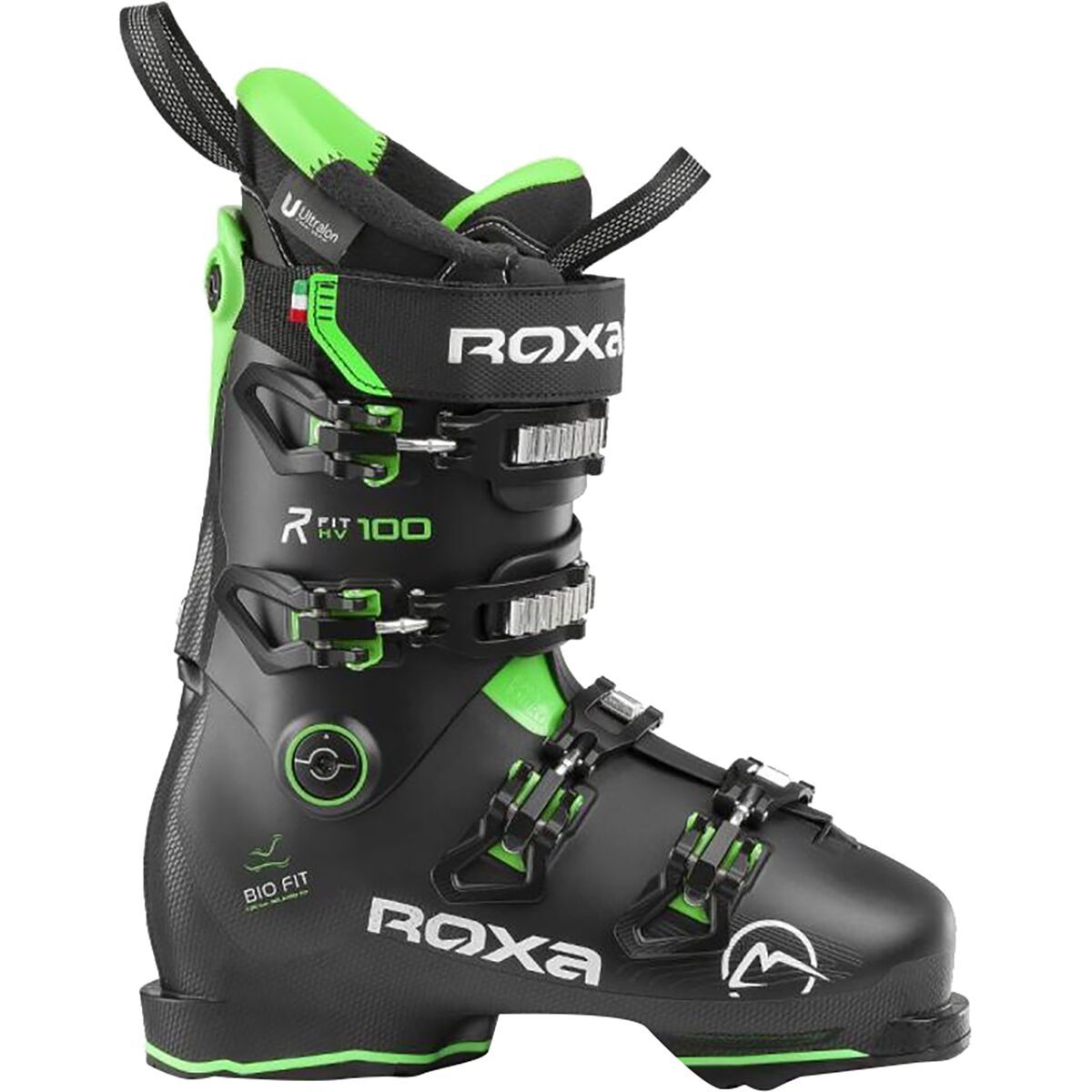 Image of Roxa R/Fit 100 Gw Ski Boots - Men's 2025 Black/Black/Green, 25.5