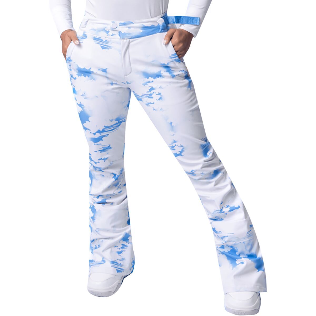 Image of Roxy Chloe Kim Snow Pant - Women's Azure Blue Clouds, S