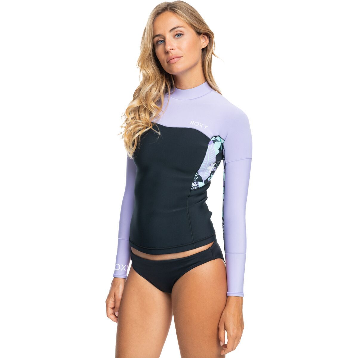 Roxy 1mm Swell Series Long Sleeve Wetsuit Top - Women's Anthracite Splash Yw, 8
