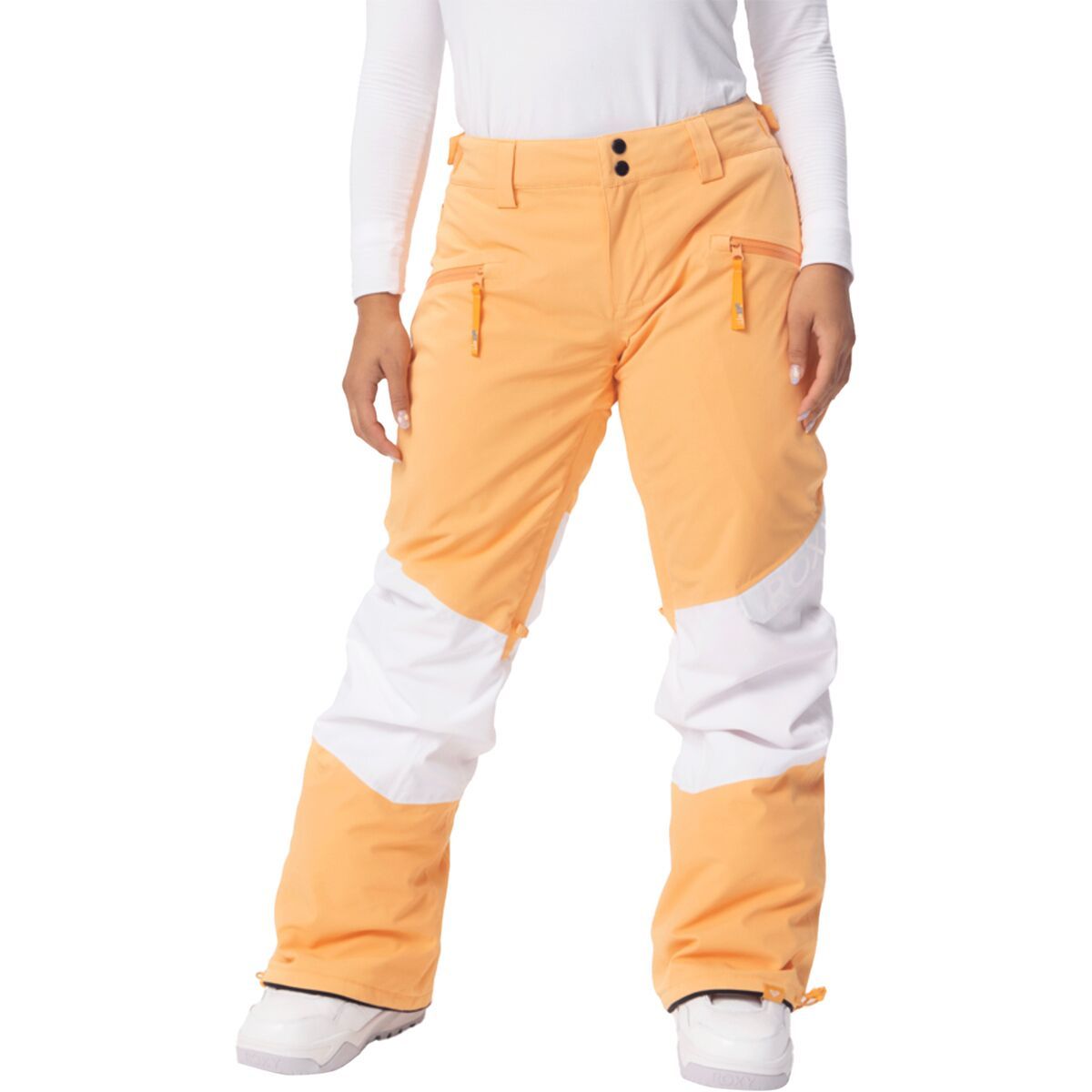 Roxy Chloe Kim Woodrose Snow Pant - Women's Mock Orange, L