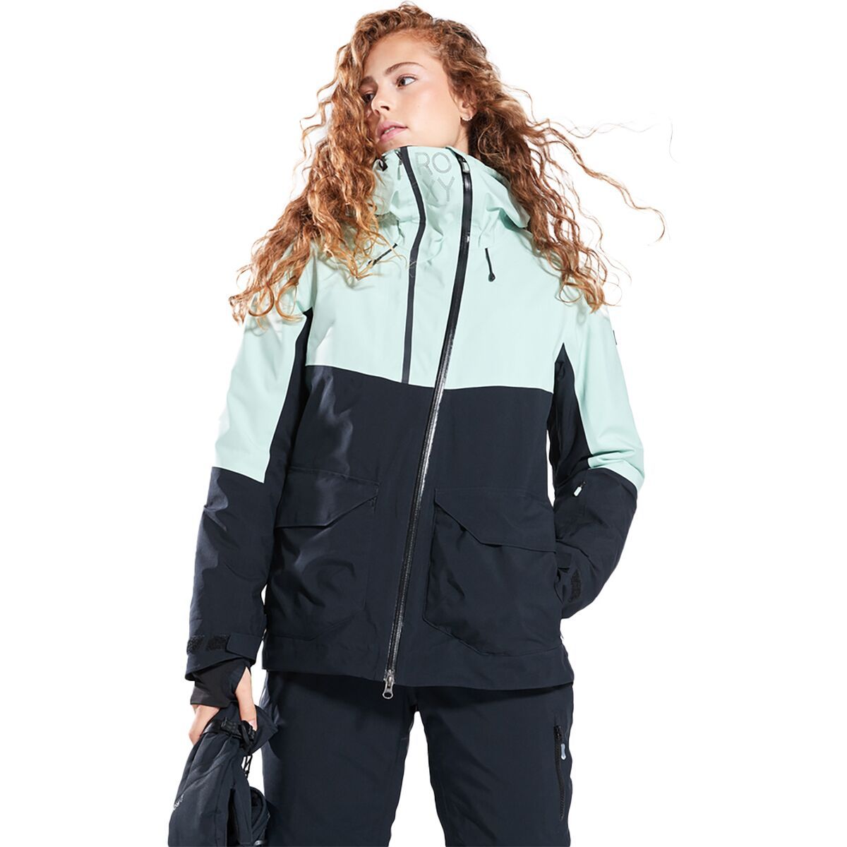 Image of Roxy GORE-TEX Stretch Purelines Snow Jacket - Women's Cameo Green, XL