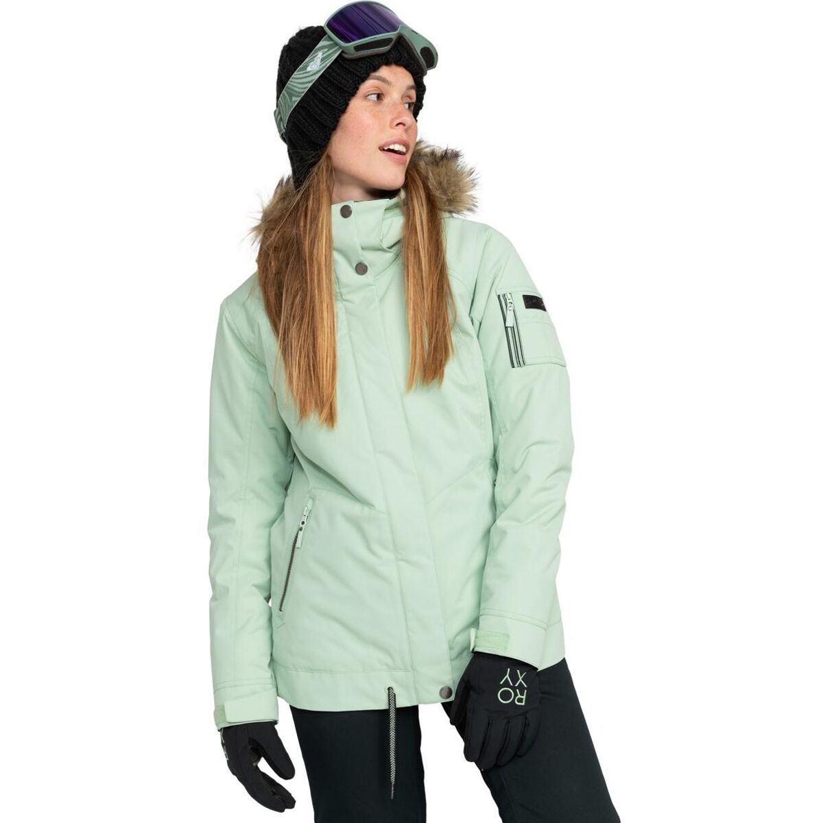 Image of Roxy Meade Snow Jacket - Women's Cameo Green, XL