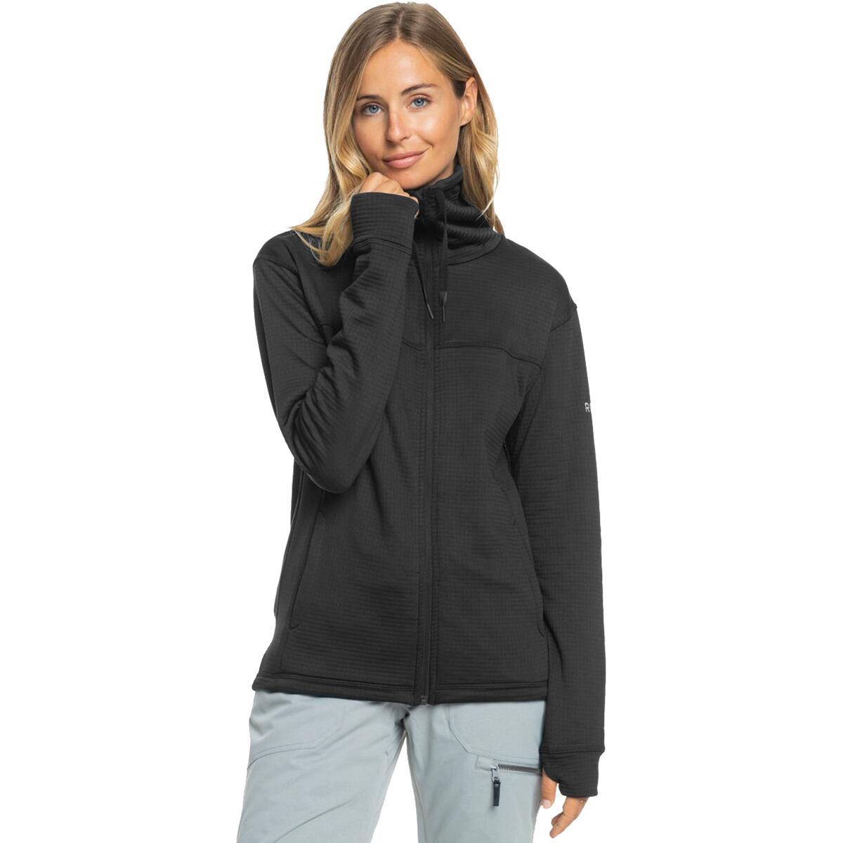 Image of Roxy Vertere Full-Zip Fleece - Women's True Black, XS