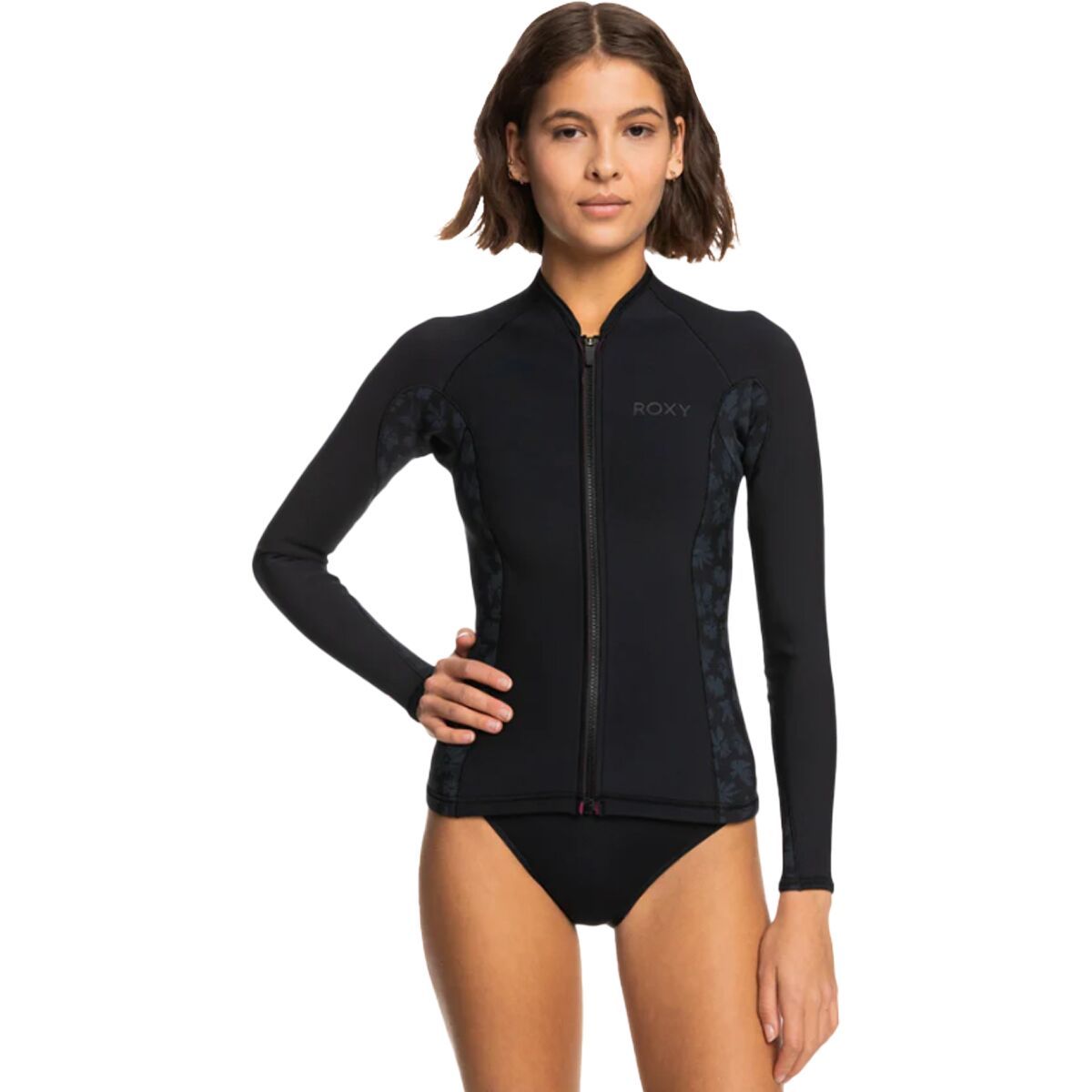 Image of Roxy 1.0 Swell Series Jacket Zip Qlock - Women's Black, 4