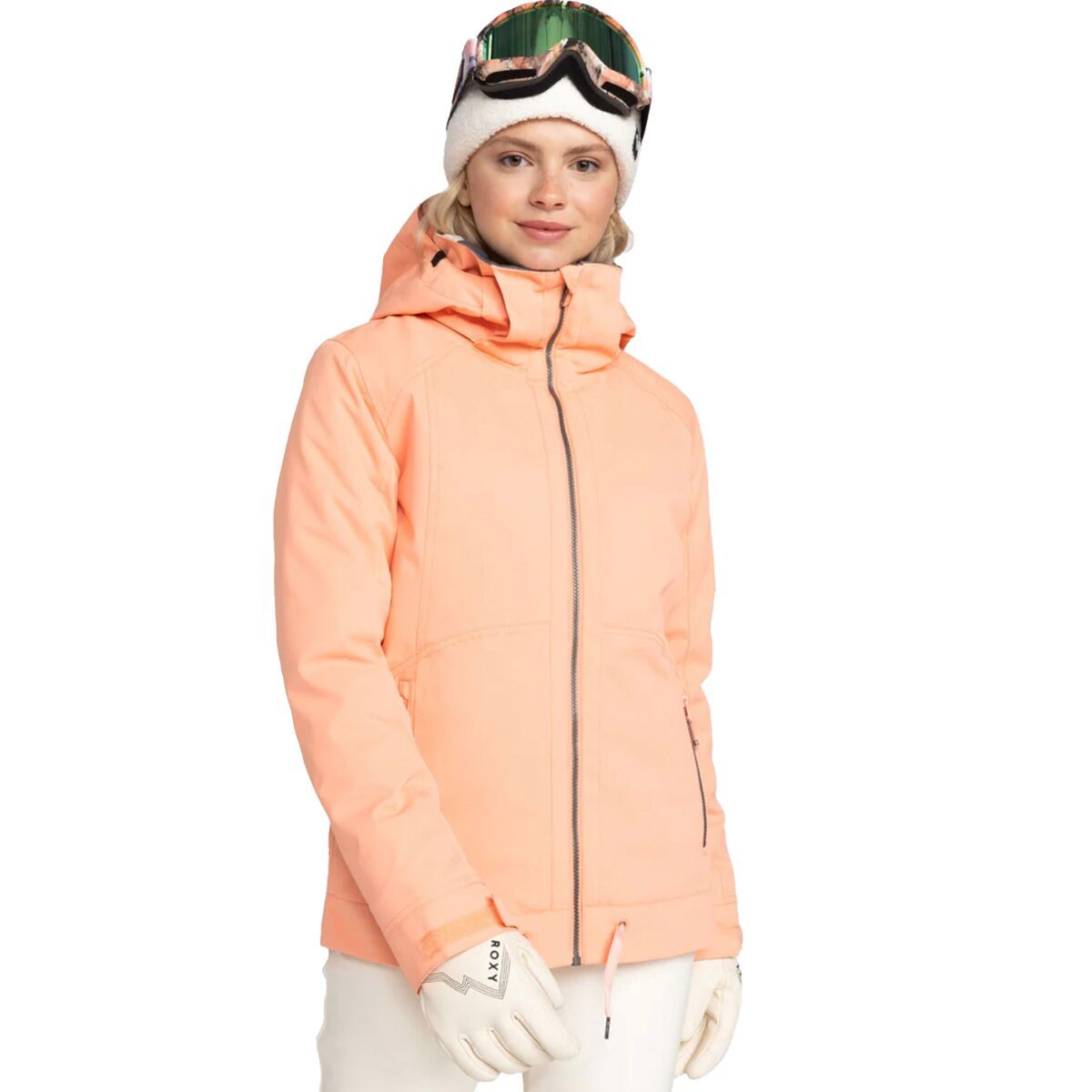 Roxy Meade Insulated Snow Jacket - Women's Peach Pink, XS