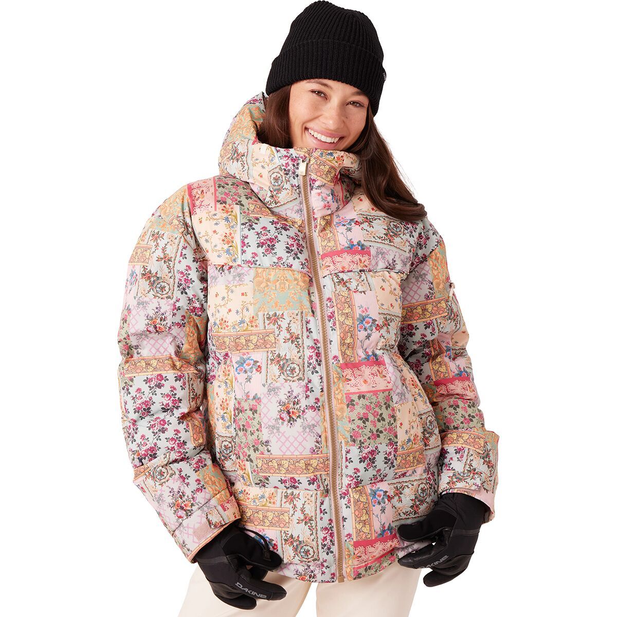 Image of Roxy Alofted Puffy Print Jacket - Women's Wahine, XL