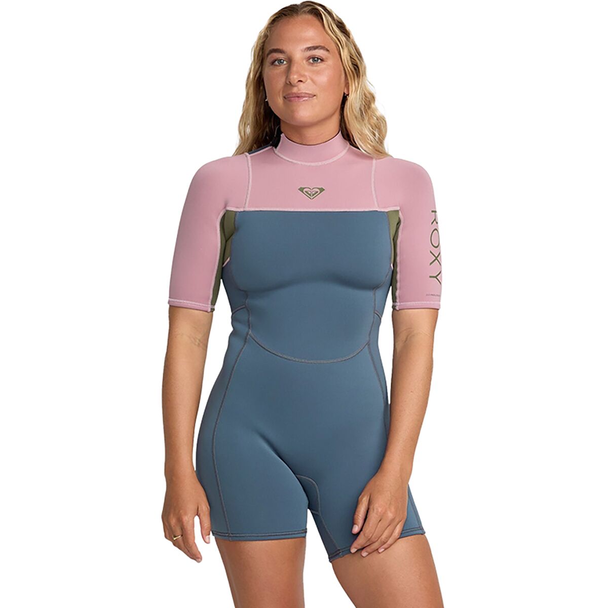 Roxy Roxy 2mm Prologue Short-Sleeve Springsuit - Women's Ash, XL