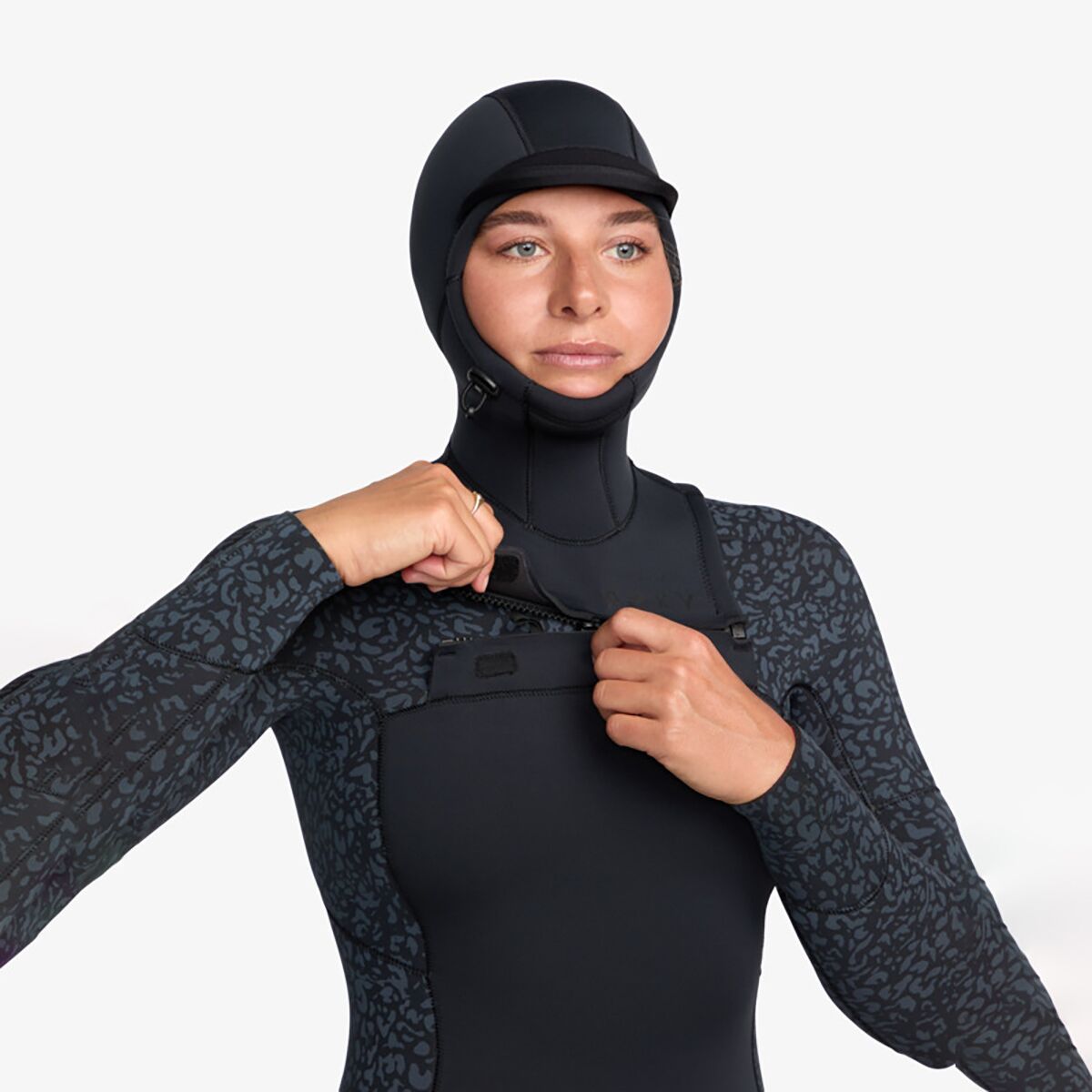 Roxy 5/4/3mm Swell Series Chest Zip Hooded Wetsuit - Women's
