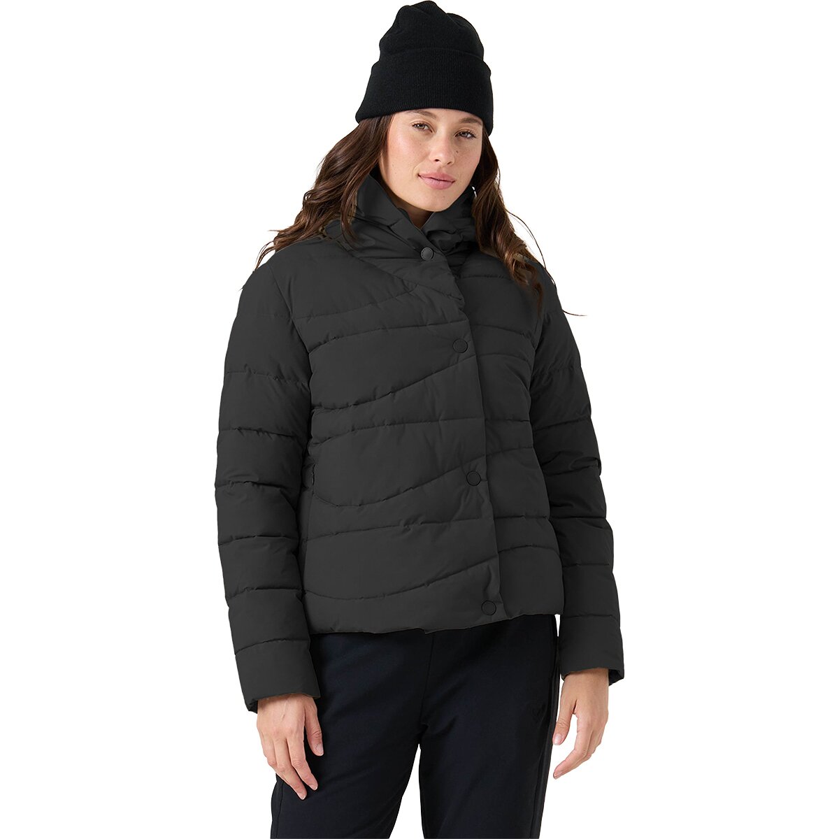 Roxy Roxy Abby Quilted Puffer Jacket - Women's Black, XL - $90.00 at Backcountry.com