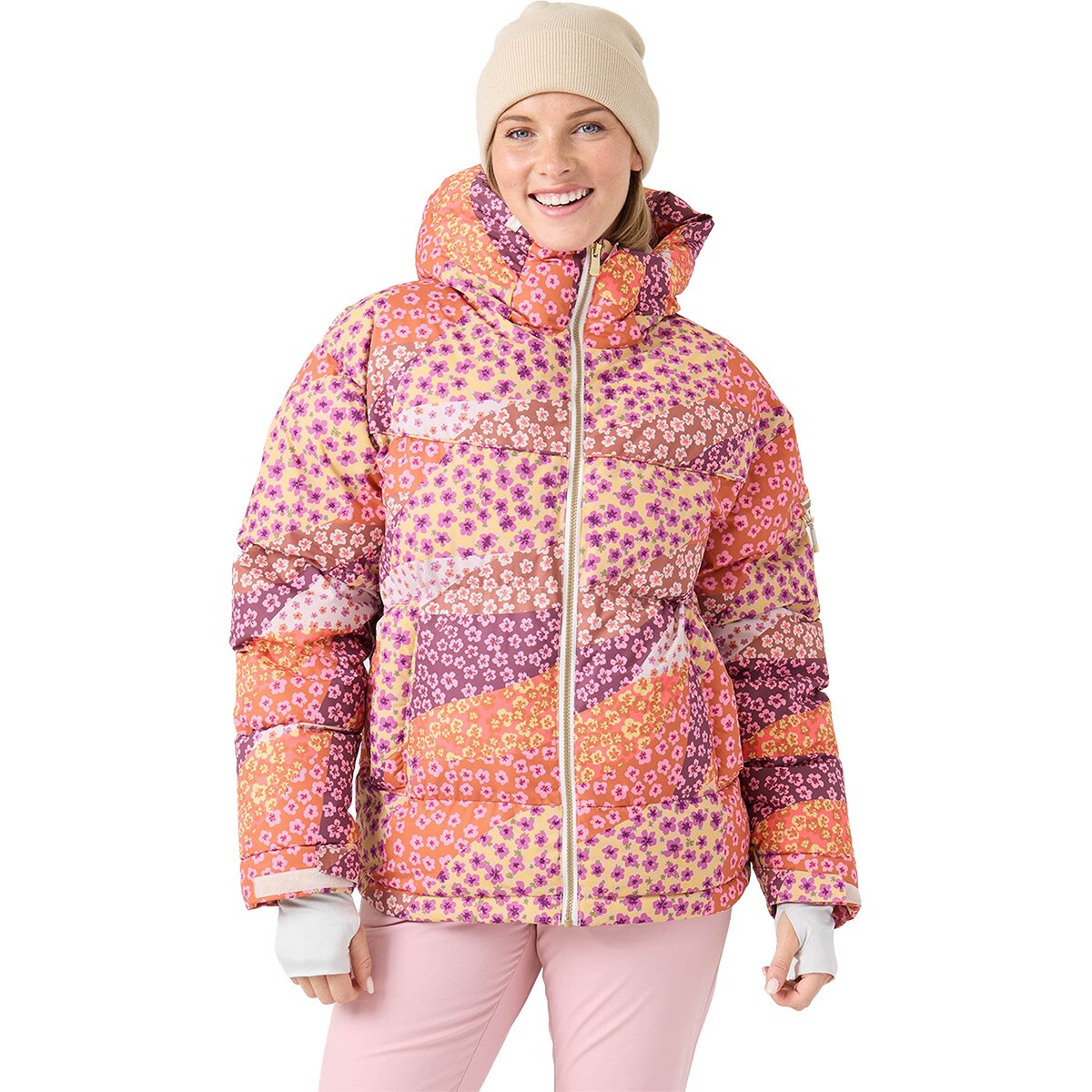 Roxy Roxy Alofted Puffy Jacket - Women's Petal Power, S - $365.95 at Backcountry.com