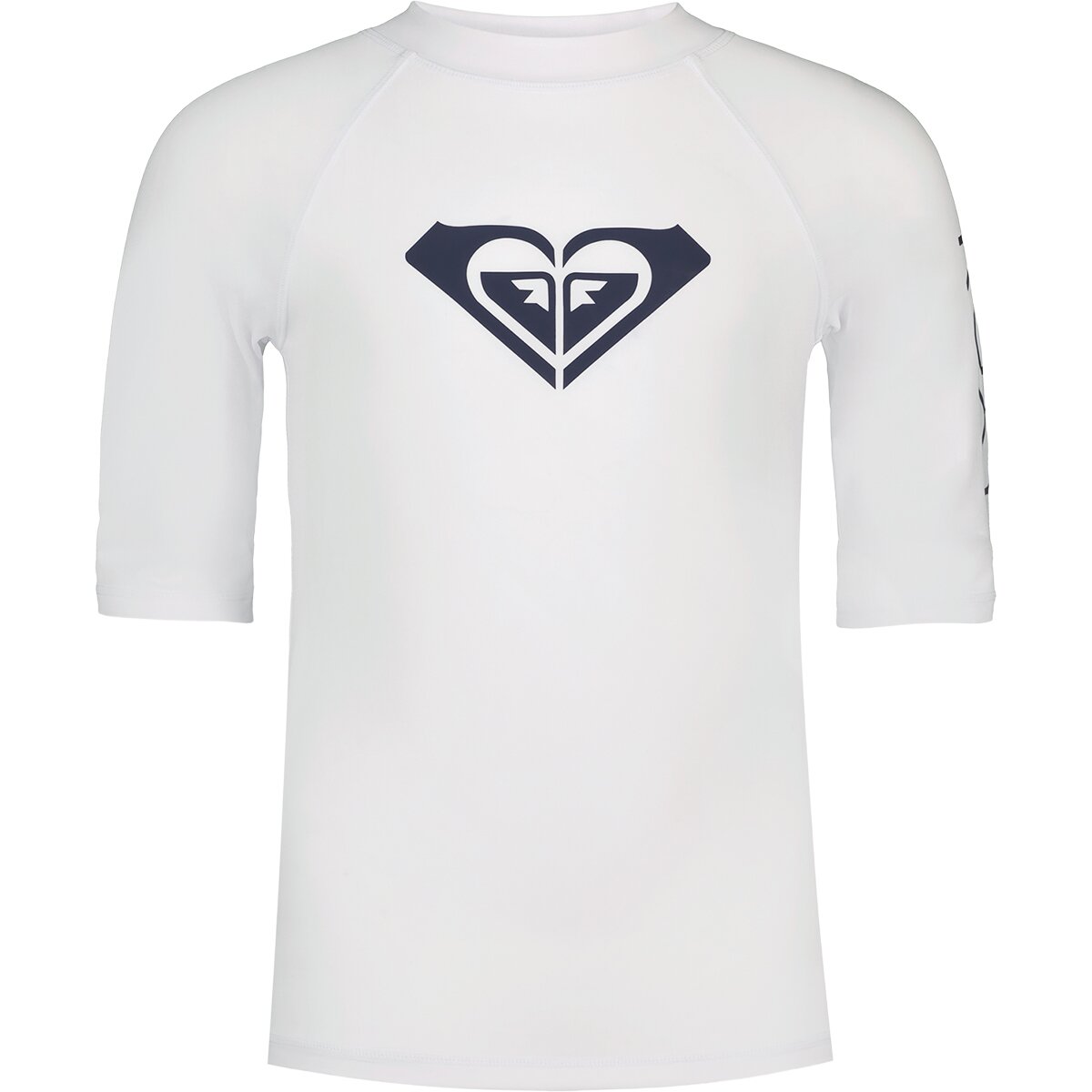 Image of Roxy Whole Hearted Short-Sleeve Rashguard - Girls' Bright White, M(8/10)