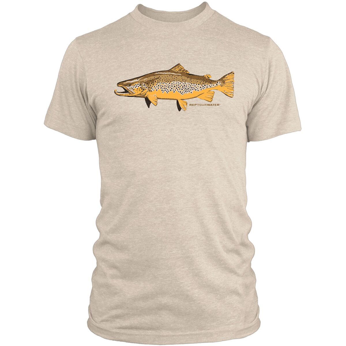 Rep Your Water Artist's Reserve Brown Trout T-Shirt - Men's
