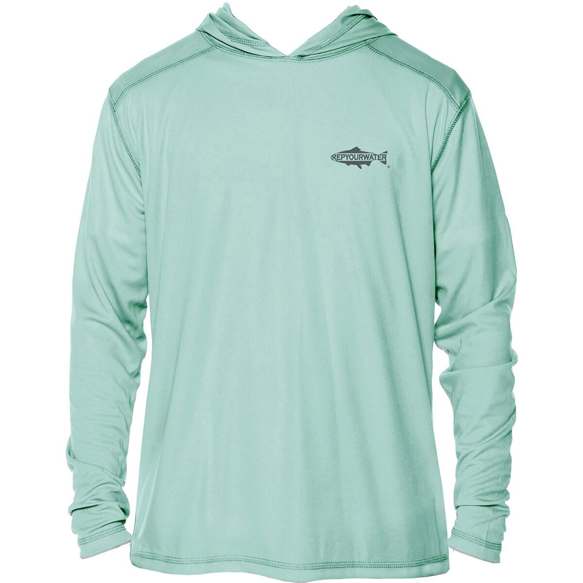 Rep Your Water Freshwater Fish Spine Sun Hoodie - Men's product image