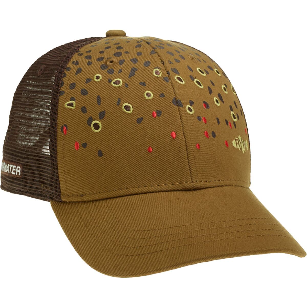 Rep Your Water Brown Trout Skin Trucker Hat