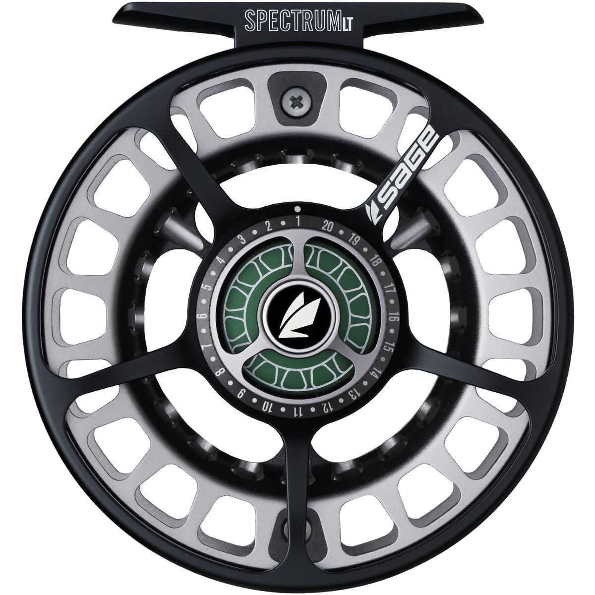 Image of Sage Spectrum LT Fly Reel Black Spruce Edition, 5-6