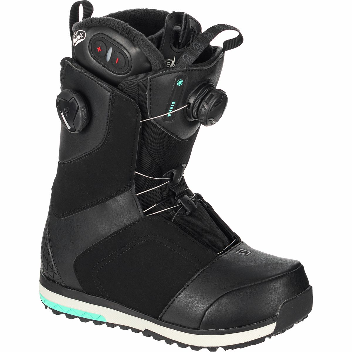 7.0 Salomon Snowboards Kiana Toast Focus Boa Snowboard Boot Womens Black