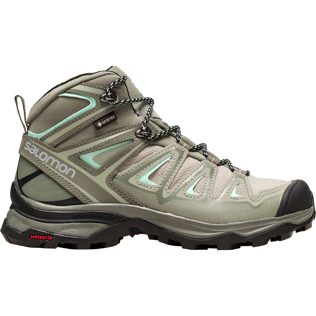Salomon X Ultra 3 Mid GTX Hiking Boot - Women's Shadow/Castor Gray/Beach Glass, US 6.0/UK 4.5