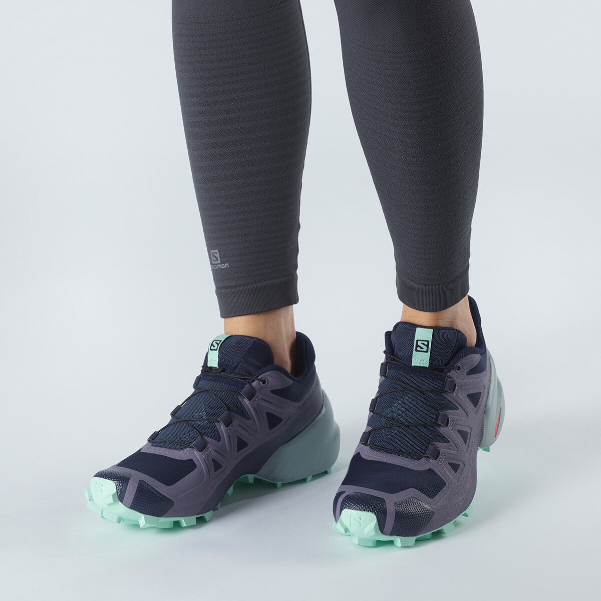 Salomon Speedcross 5 GTX Women's Trail Running Blue Shoes L41461600