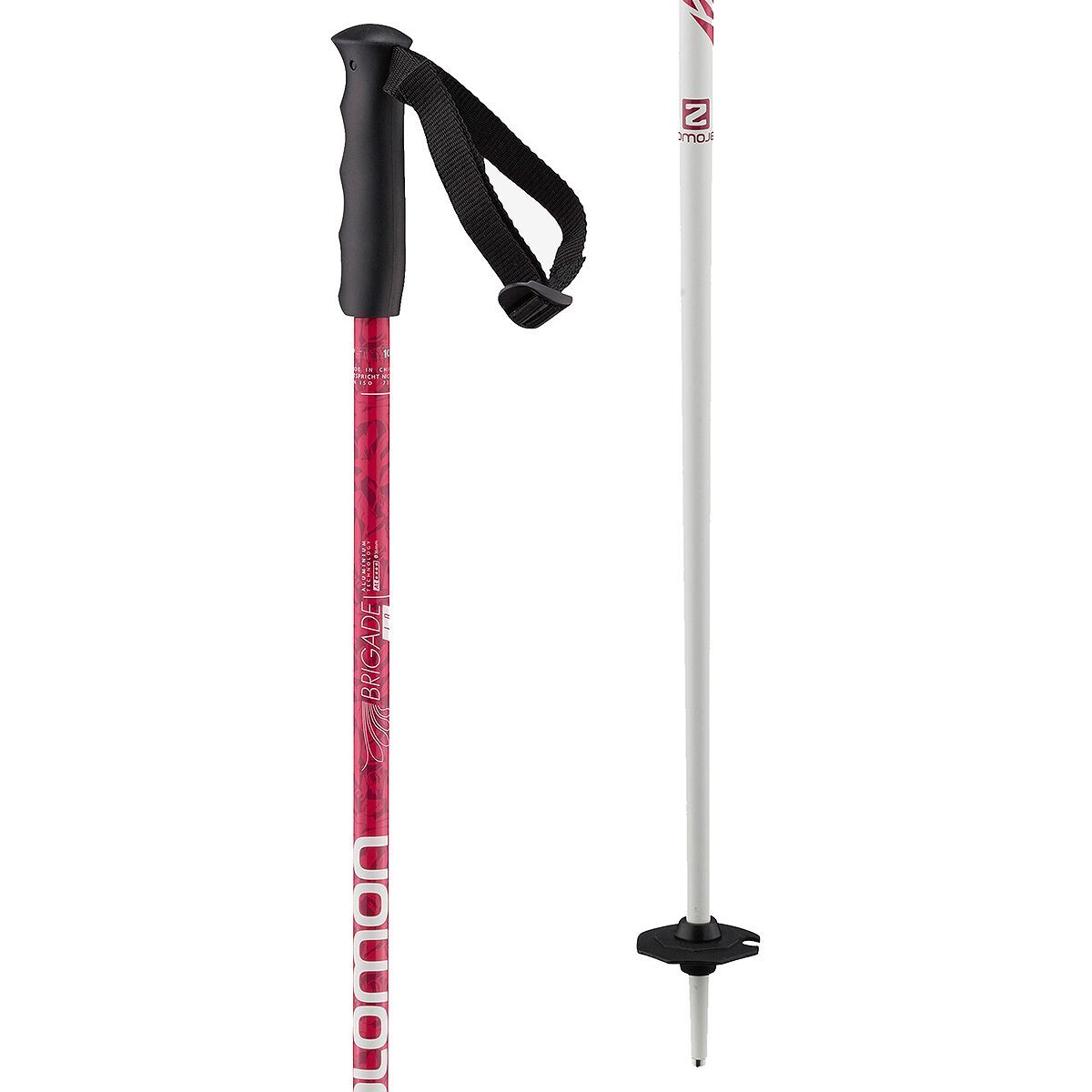 Image of Salomon Brigade Jr Ski Poles - Kids' Pink, 80cm