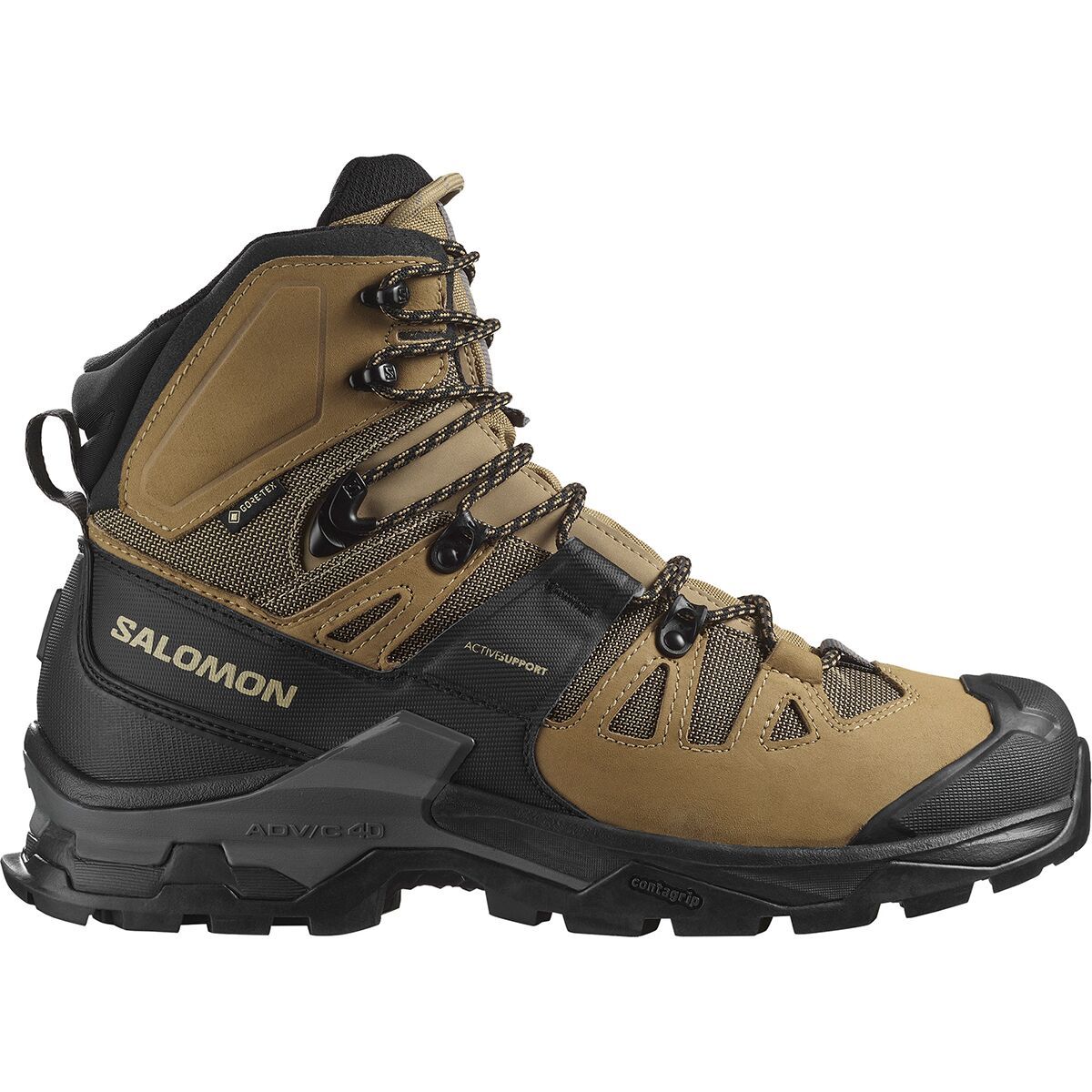 Image of Salomon Quest 4 GTX Backpacking Boot - Men's Kelp/Black/Castlerock, US 9.5/UK 9.0