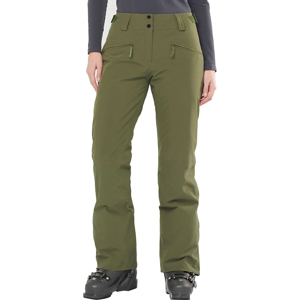 forest green ski pants