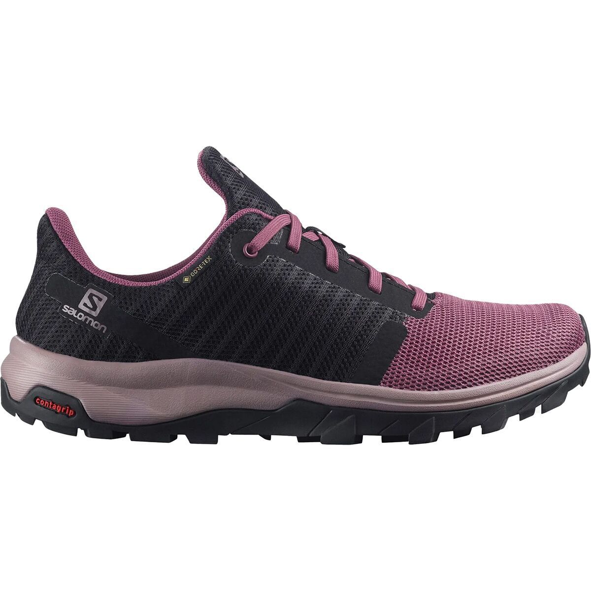Salomon Outbound Prism GTX Hiking Shoe - Women's Tulipwood/Black/Quail, 10.0
