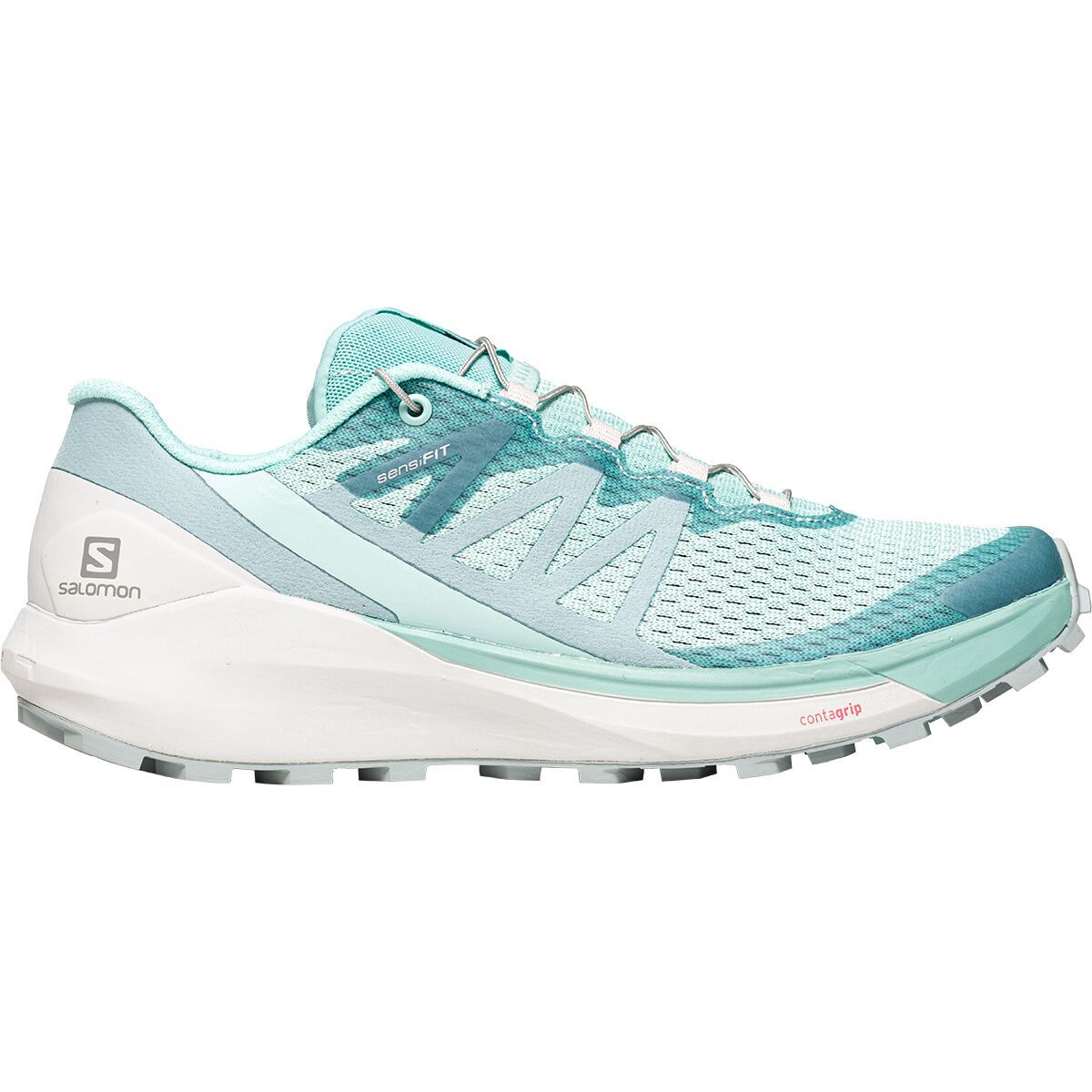 Salomon Sense Ride 4 Trail Running Shoe - Women's Pastel Turquoise/Lunar Rock/Slate, US 12.0/UK 10.5