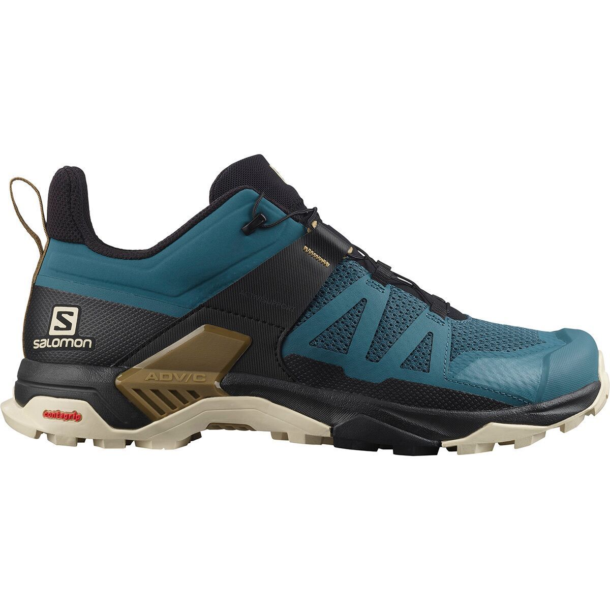 Salomon X Ultra 4 Hiking Shoe - Men's Mallard Blue/Bleached Sand/Bronze Brown, US 12.5/UK 12.0