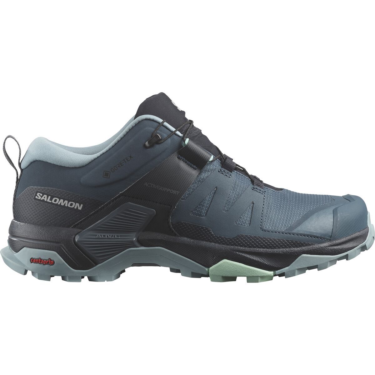 Salomon X Ultra 4 GTX Hiking Shoe - Women's Stargazer/Carbon/Stone Blue, US 5.5/UK 4.0