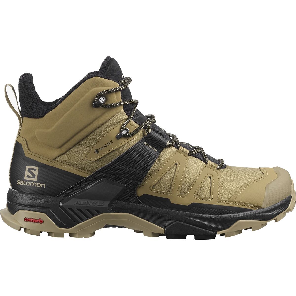 Salomon X Ultra 4 Mid GTX Hiking Shoe - Men's Kelp/Black/Safari, US 11.5/UK 11.0