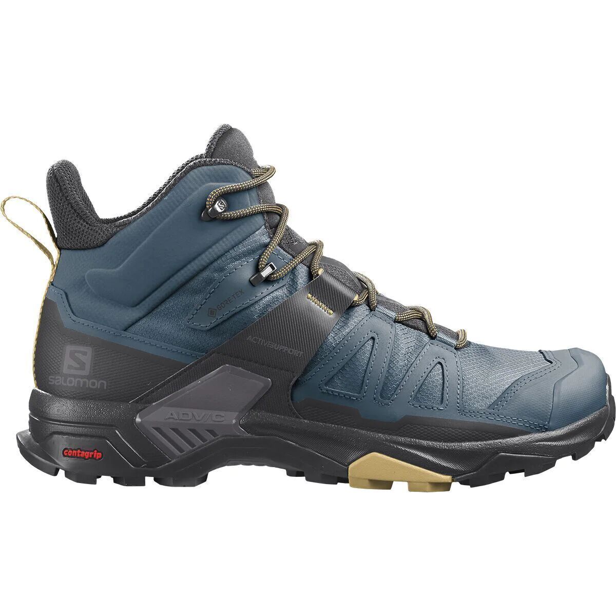 Salomon X Ultra 4 Mid GTX Hiking Shoe - Men's Legion Blue/Black/Fall Leaf, US 12.5/UK 12.0