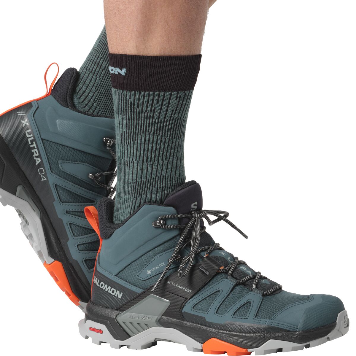Salomon Men's x Ultra 4 Mid GORE-TEX Hiking Boots Green 10.5