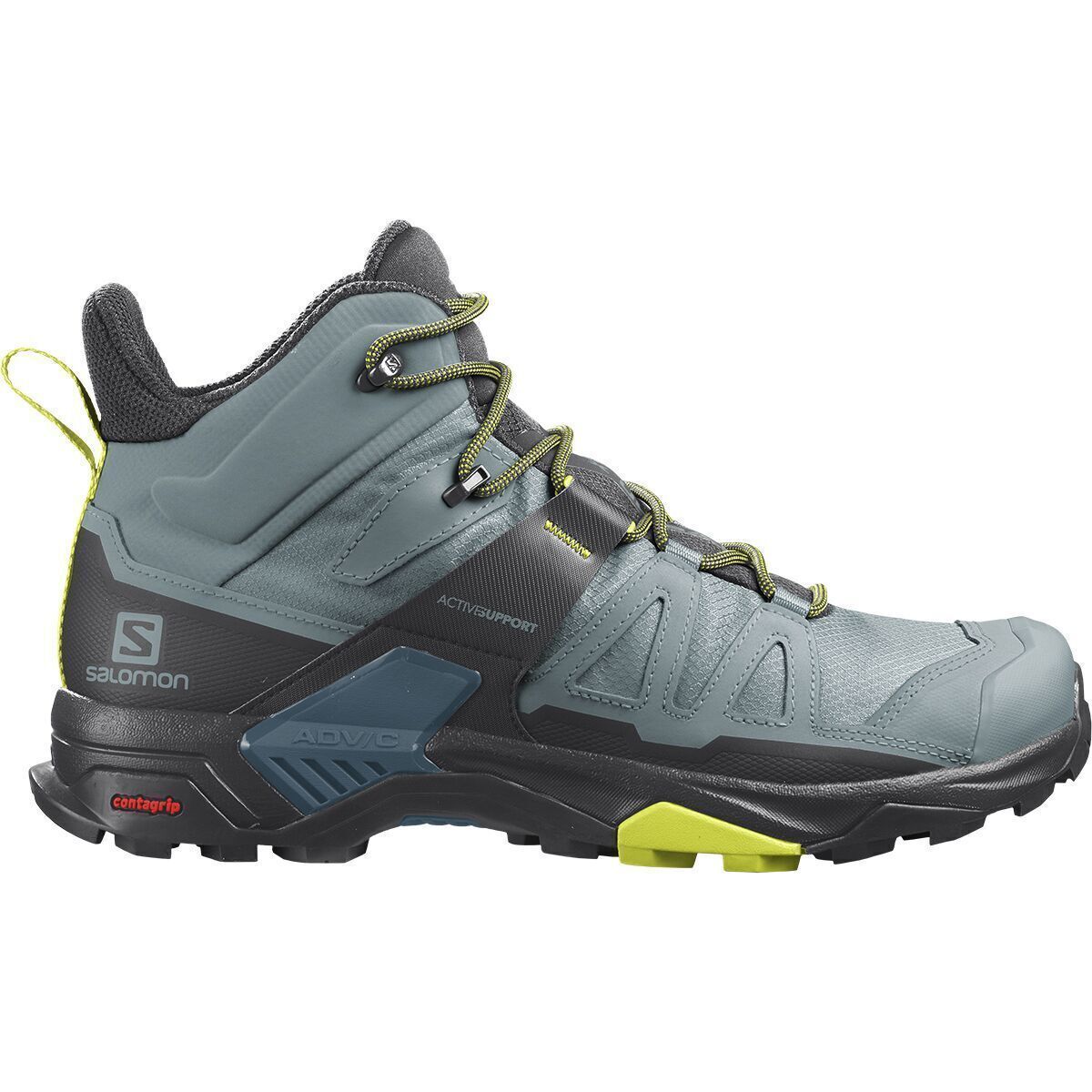 Salomon X Ultra 4 Mid GTX Hiking Shoe - Men's Trooper/Black/Evening Primrose, US 12.0/UK 11.5