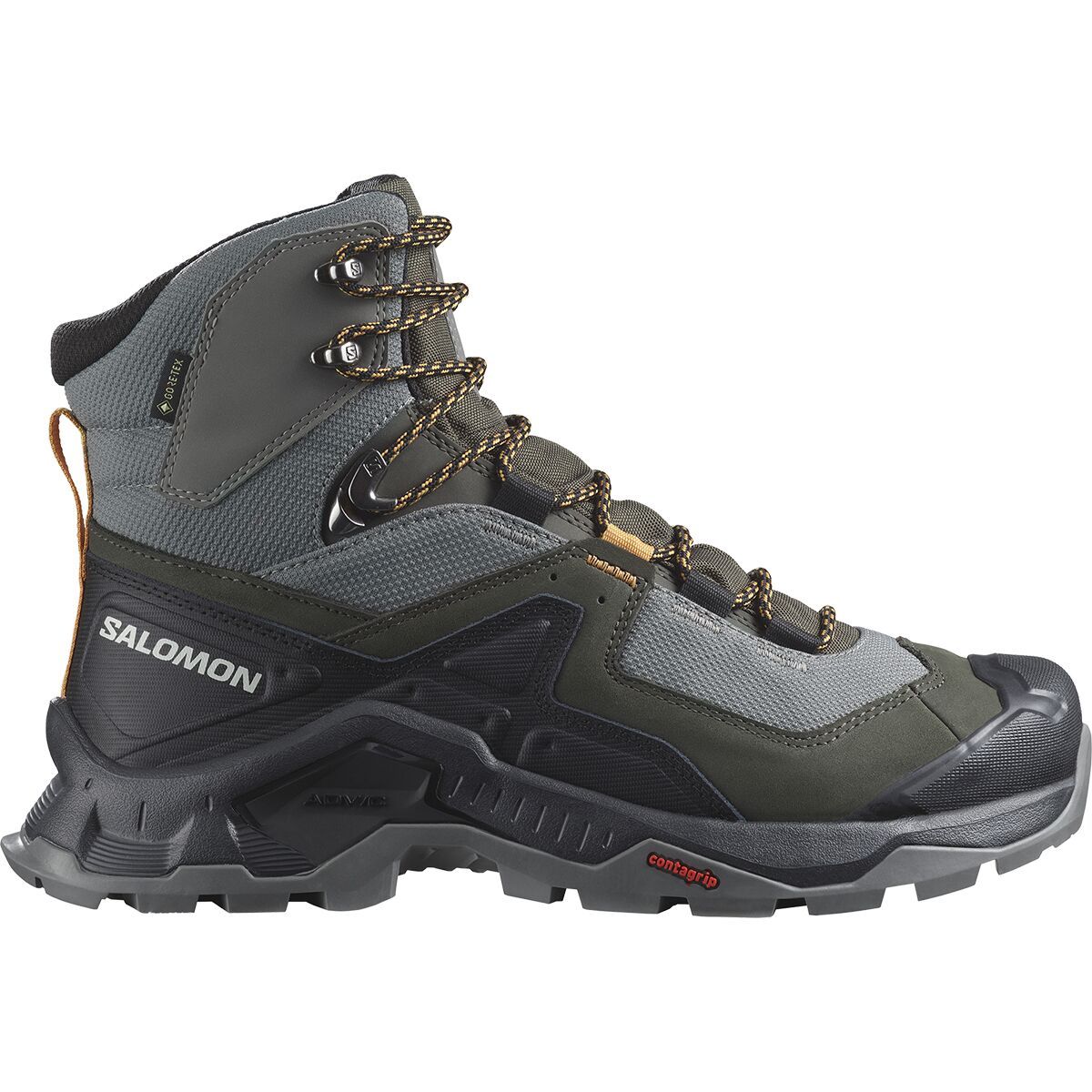 Salomon Quest Element GTX Hiking Boot - Men's Pewter/Beluga/Buckskin, US 9.5/UK 9.0