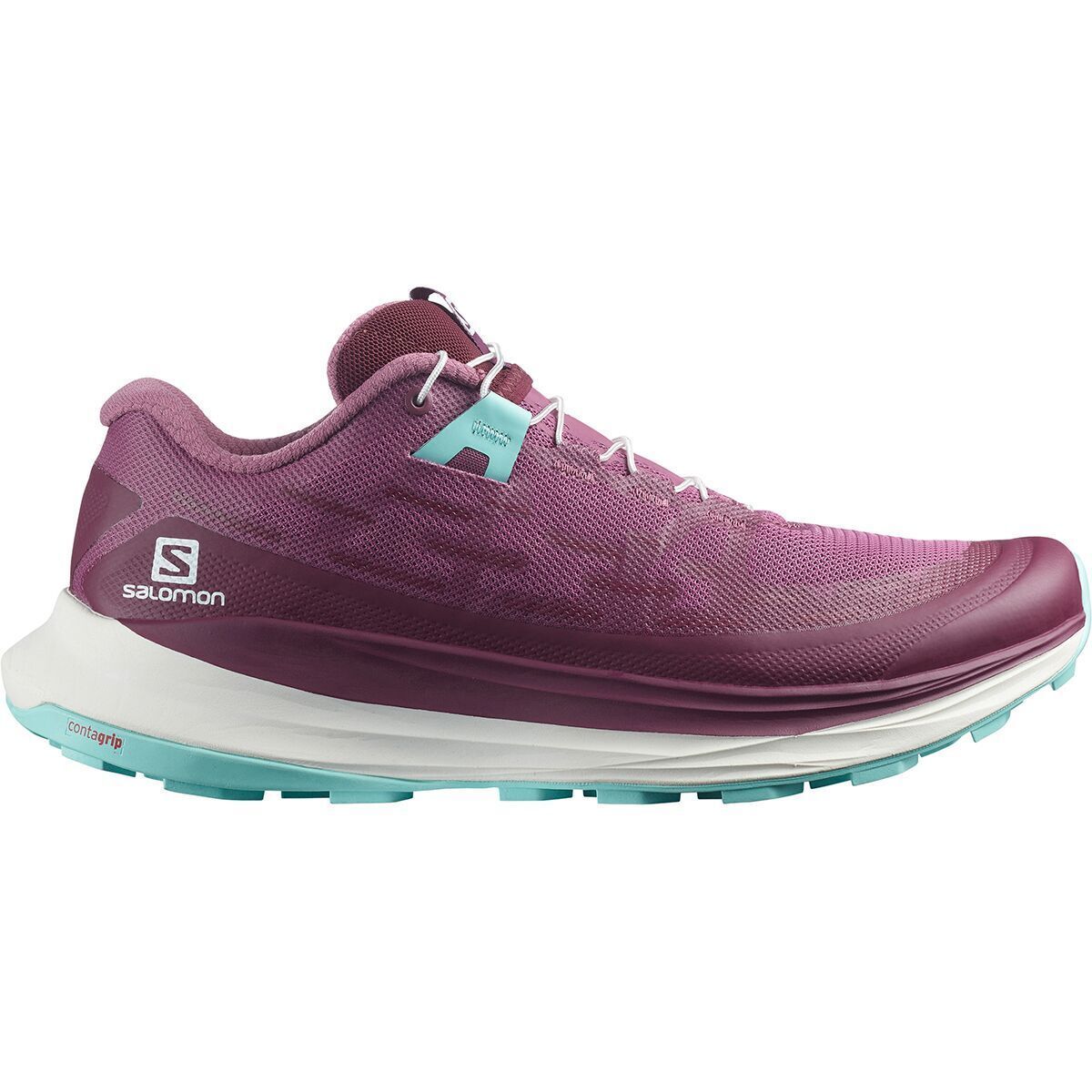 Salomon Ultra Glide Trail Running Shoe - Women's Tulipwood/White/Tanager Turquoise, US 5.5/UK 4.0