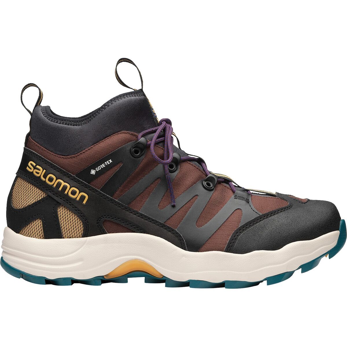 Image of Salomon XA Pro 1 Mid GTX Shoe - Men's Chocolate Fondant/Arrowwood/Black, US 7.5/UK 7.0
