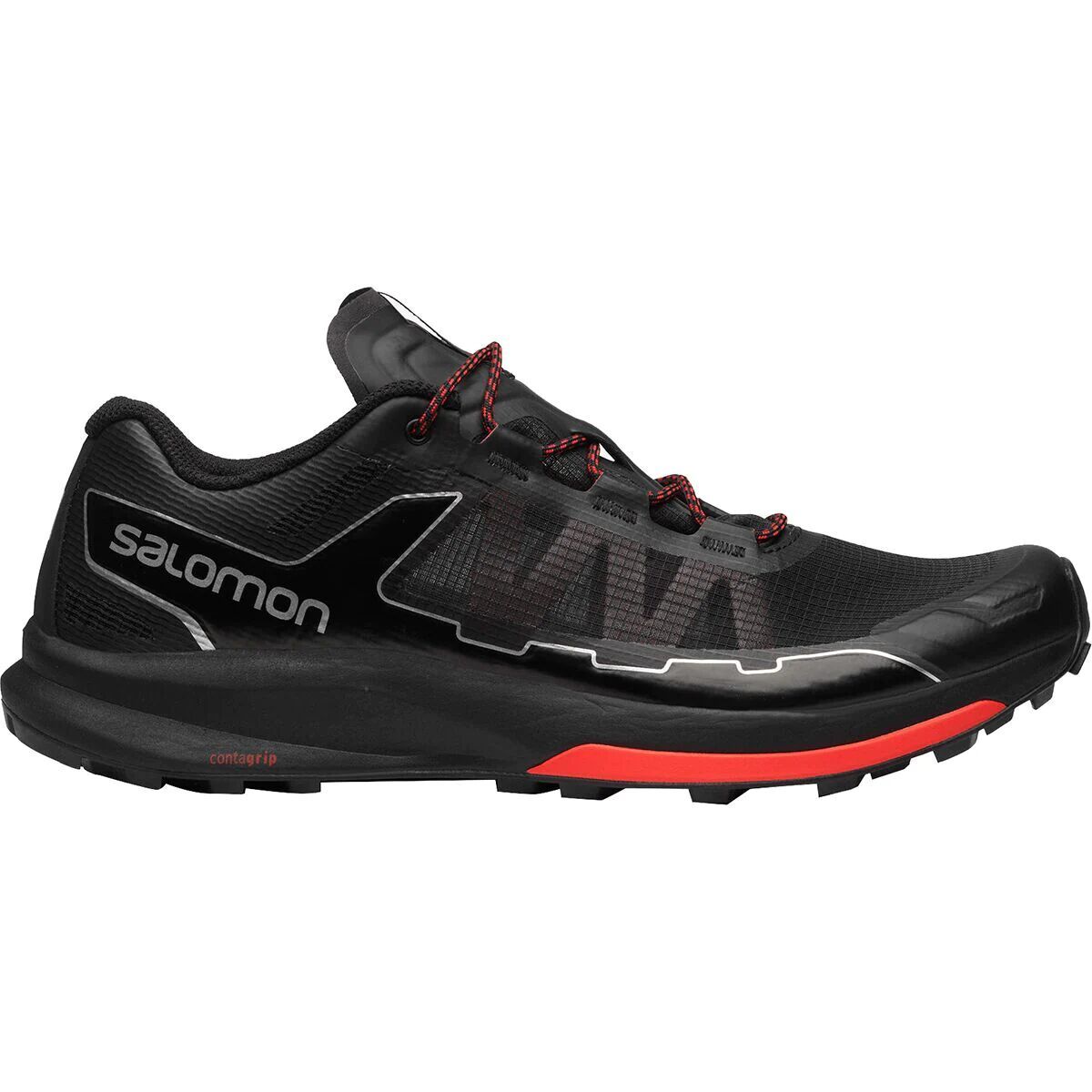 Salomon Ultra Raid Shoe Black/Racing Red/Silver Metallic-X, US 12.5/UK 12.0