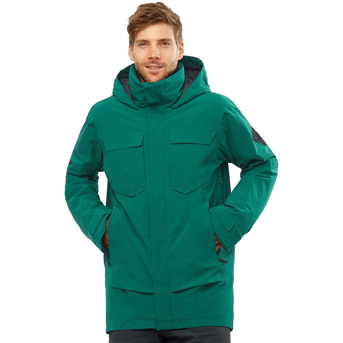 salomon stance cargo insulated jacket men's