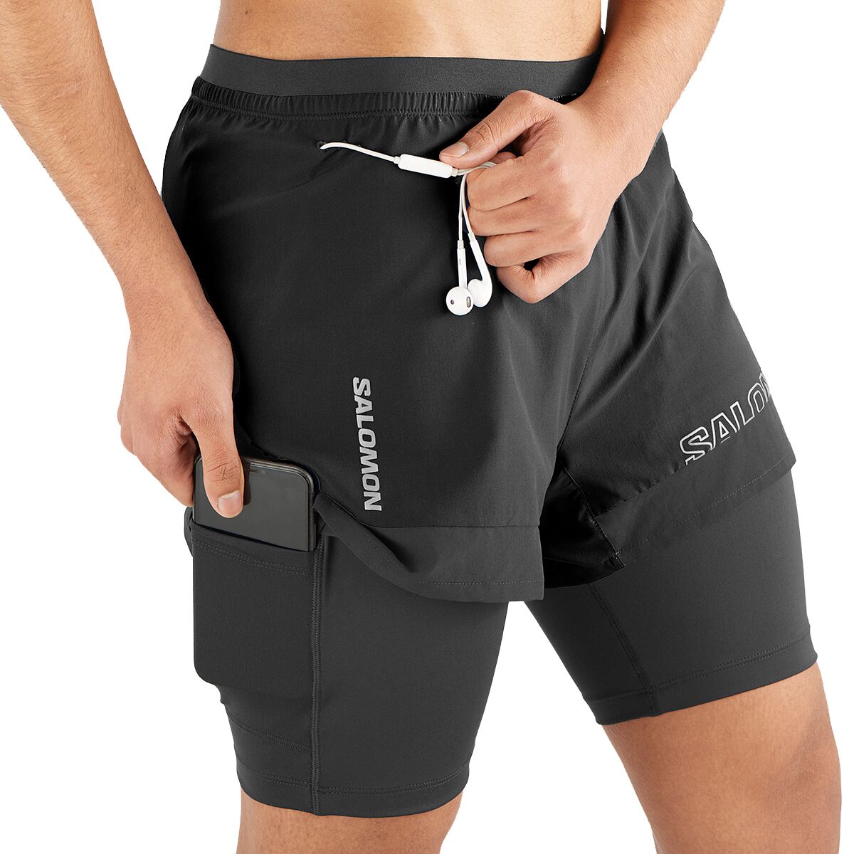 Salomon Cross 2In1 Shorts Black