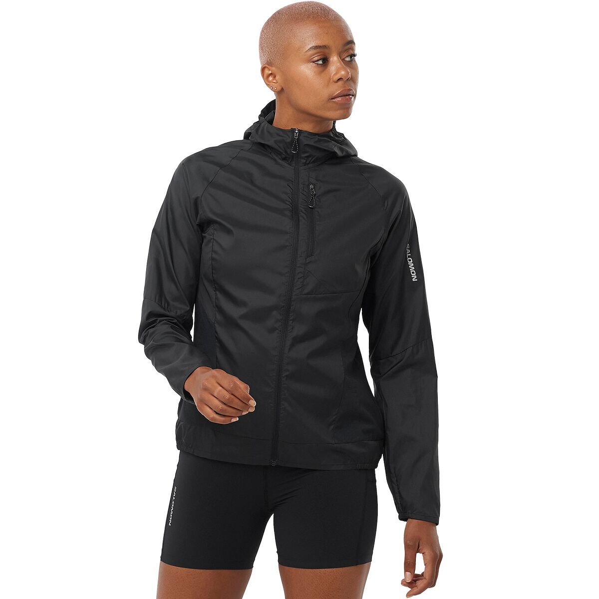 Salomon Bonatti Cross Full-Zip Hoodie - Women's Deep Black, S