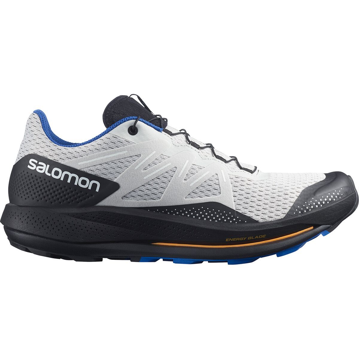 Salomon Pulsar Trail Running Shoe - Men's Lunar Rock/Black/Dazzling Blue, US 7.0/UK 6.5